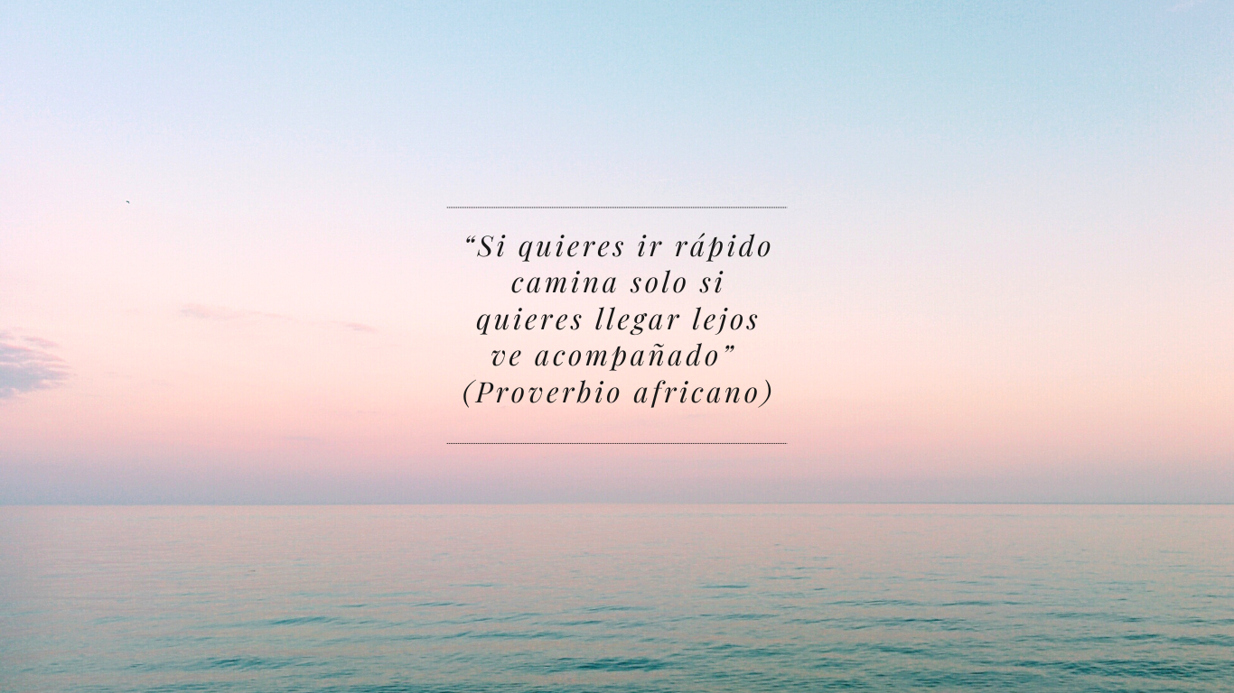 Imagen proverbio africano para llegar lejos